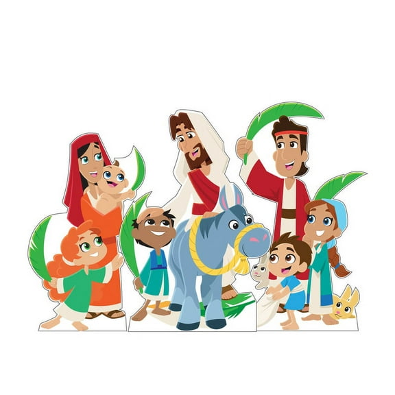 Lifesize Palm Sunday Set (Creative for Kids) Cardboard Cutout Standup