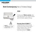 thumbnail image 5 of Houzer Ptg-4300-C Platus 33" Farmhouse Single Basin Fireclay Kitchen Sink - Black, 5 of 7