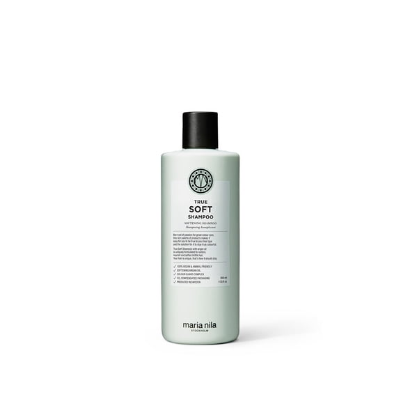 Maria Nila True Soft, Shampoo 11.8 Fl Oz, For Dry Hair, Argan Oil Remoisturises & Reduces Frizz, 100% Vegan & Sulfate/Paraben free