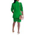 thumbnail image 5 of Trajes de 2 piezas Blazer Trajes Solapas Chaqueta de manga larga Pantalones cortos de cintura alta Conjunto de traje de negocios de trabajo, 5 of 5