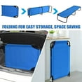 thumbnail image 5 of Yardi Yarda Compact Military Bed, Portable Camping Bed for Outdoor Hiking, Lightweight Bed with Storage Pockets for Outdoor as Yard, Blue, 5 of 12