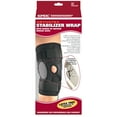 OTC Orthotex Knee Stabilizer Wrap with ROM Hinged Bars, Black, 4XLarge