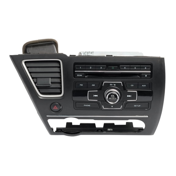 Restored 2013-2015 Honda Civic AMFM Radio CD Player Face Code 2XC6 Part ID 39100TS8L314M1 (Refurbished)