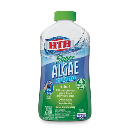 HTH Super Algae Guard for Swimming Pools, 1 qt. (Best Algae For Biofuel)