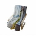 thumbnail image 4 of Ocean Soft Flannel Fleece Throw Blanket, Coastal Charm Themed Beach House Porch View Moroccan Architecture Island Print, Cozy Plush for Indoor and Outdoor Use, 50" x 70", Multicolor, by Ambesonne, 4 of 6