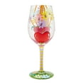 thumbnail image 4 of Enesco Designs by Lolita 15 oz Best Teacher Ever Hand Painted Wine Glass, 4 of 5