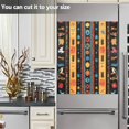thumbnail image 3 of Yayeee Magnetic Dishwasher Cover for The Front Decoration Home Kitchen Machine Sticker Protector, Orange Geometric, 3 of 6