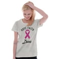 thumbnail image 3 of Hope Faith love Breast Cancer Ribbon Womens Slim Fit Graphic Tee Brisco Brands L, 3 of 5