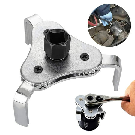 Universal Car Tool 3 Jaws 2 Ways Oil Filter Wrench Adjustable Spanner (Best Way To Lift Car For Oil Change)