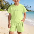 thumbnail image 5 of Kcolen Girls Spring Outfits Size 12,Girls 2 Piece Set, Print Short Sleeve T-Shirt & Shorts, Casual Summer Outfits for Kids, 5 of 8