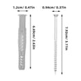 thumbnail image 2 of Tineasur 20Pcs Butterfly Expansion Drywall Anchor Silver For Frame Mounting, 2 of 8