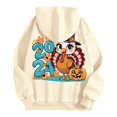 thumbnail image 1 of WEAIXIMIUNG Robe Sweat-Shirt Surdimensionnée Grande Taille 2025 Action de Grâce Mignon Drôle Citrouille Manches Longues Sweat à Capuche, 1 of 3