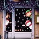 thumbnail image 4 of Hoja de pegatinas navideñas para ventanas para vidrio, pegatinas navideñas para ventanas, pegatinas con copos de nieve, Papá Noel, renos, para decoraciones navideñas para ventanas, 4 of 7