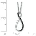 thumbnail image 3 of 14K White Gold Black Diamond 18 Inch Necklace (18 X 7) Made In India pm4687-008-wa, 3 of 5