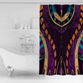 thumbnail image 4 of 60x72 Inch Shower Curtains for Bathroom Yellow Purple Green Fabric Bath Curtain Decor Modern Geometric Abstract Waterproof Restroom Curtains Shower Set Accessories with 12 Hooks 60 Inch, 4 of 6