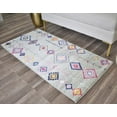 thumbnail image 2 of Soleil BR15B Native Grey Tribal Moroccan Light Gray Area Rug, 2'x4', 2 of 9