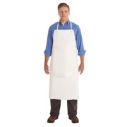 Ansell Thermaprene 56103 35 x 45 in. Heavy Duty PVC Aprons with Stomach Patch - White