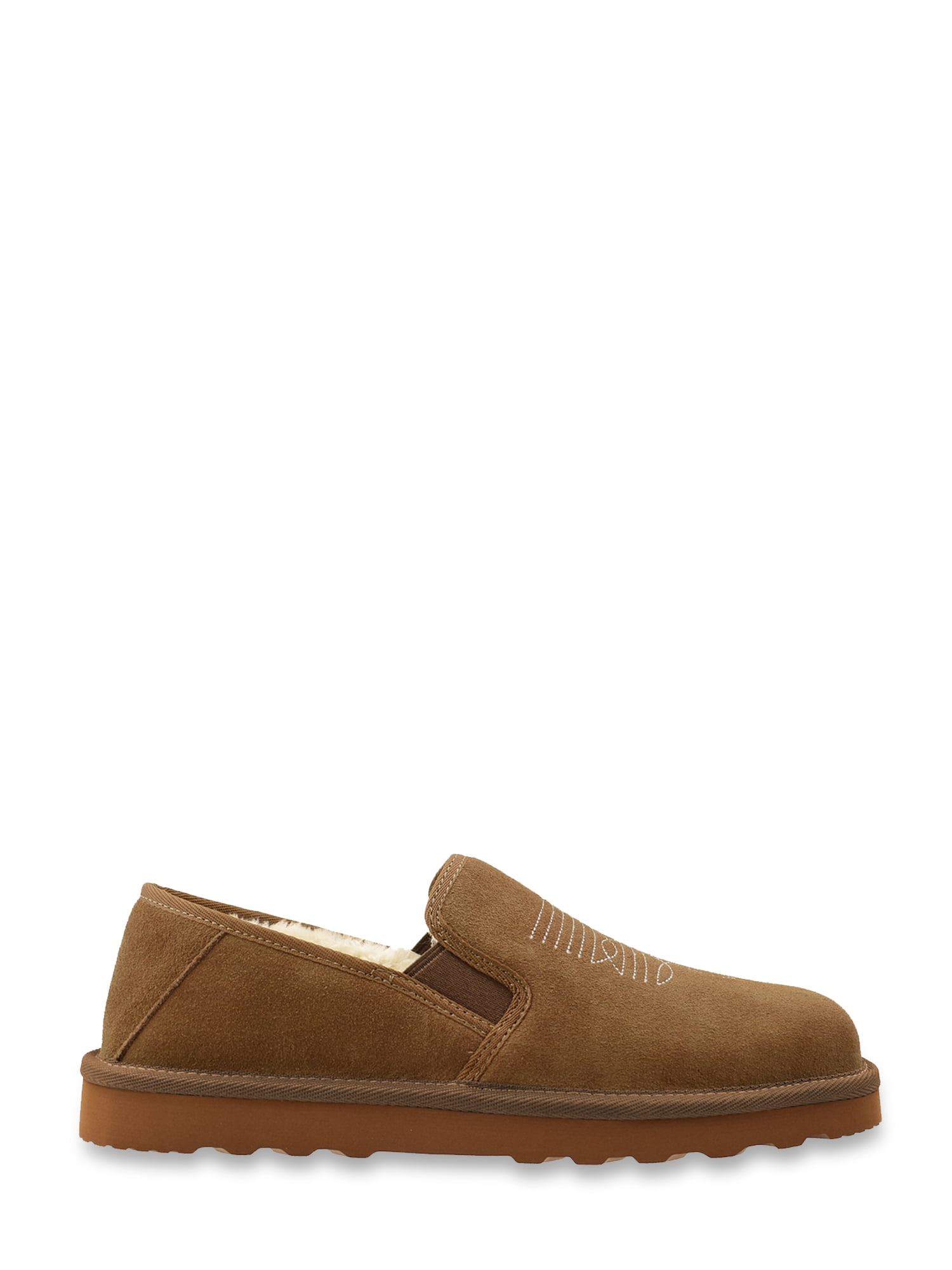 GEORGE MEN`S WESTERN SLIPPER GENUINE SUEDE