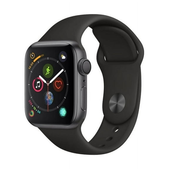 Pre-Owned Apple Watch Series 4 44mm Space Gray Aluminum Case With Black Sports Band (GPS   Cellular) - Used