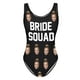thumbnail image 1 of MKLEKYY Trajes De Baño Mujer Dos Piezas Women Fashion Diy Letter Print Piece Swimsuit Sexy Bikini Swimwear Bathing Sleeveless Backless Swimsuit, 1 of 4