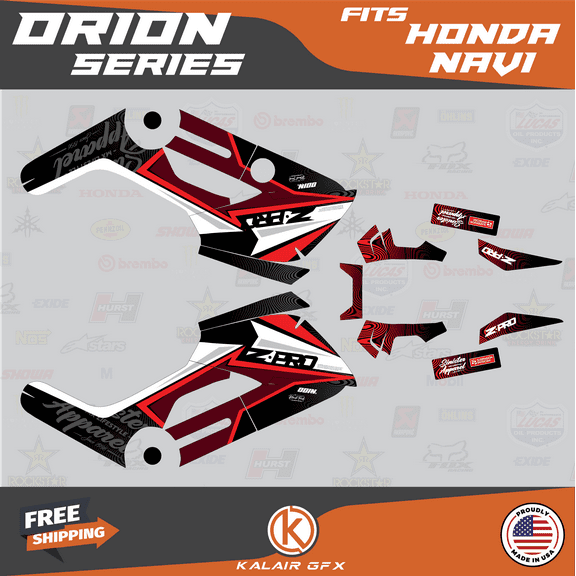 Kalair GFX Graphics Kit for Honda NAVI (2016-2022) Orion Series