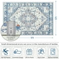 thumbnail image 7 of Homore Vintage Boho Oriental Medallion Area Rug, 6' x 9', Off-White, 7 of 7