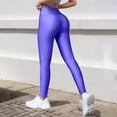 thumbnail image 5 of Delayuji Women's Yoga Legging Sports Slim Fit Yoga Pants Nylon High Waisted Glossy Leggings, 5 of 7
