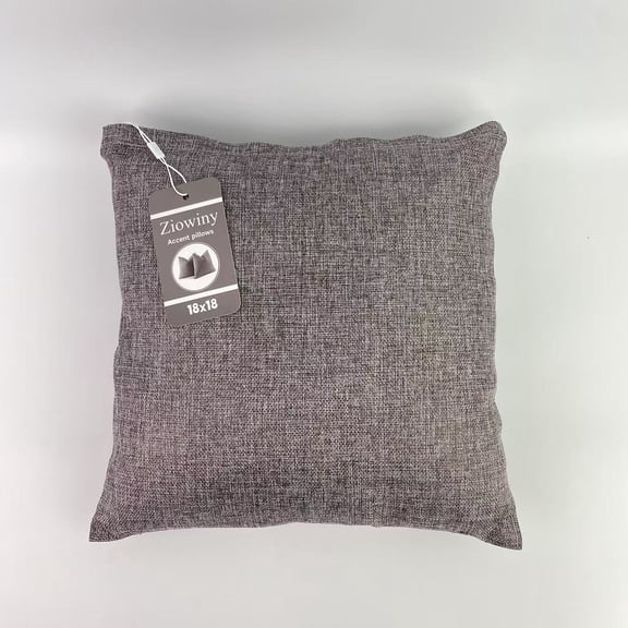 Ziowiny Accent pillows,Throw Pillow Dark Grey 18x18 Inch of Decorative Luxurious Pillow Farmhouse Pillow Cushion  for Couch, Bed, and Home Decor