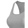 thumbnail image 4 of J. METHOD Women's Tank Top Sleeveless Racerback Basic Stretch Comfy Slim Fitted Ribbed Knit Tops Workout Yoga T Shirt NEWT386 Heather Gray L, 4 of 6