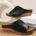 thumbnail image 6 of Ruyang Women's Beach Slope Heel Slippers Hollow Casual Slippers Slope Bottom Shoes Retro Sandals Womens Sandals Comfortable, 6 of 7