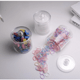 thumbnail image 5 of Holder Dispenser - Cotton Ball, Swab, Round Pads, Floss , Small Clear Plastic Apothecary Jar Containers with Lids for Bathroom Storage and Organization, Vanity Organizer, 5 of 6