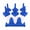 Blue, variant on BPA-Free Silicone Rocket Shape Popsicle Molds - Fun and Safe Ice Cream and Frozen Dessert Makers for Summer Gatherings