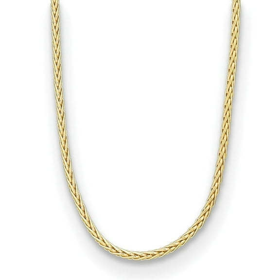 Auriga Fine Jewelry 18K Yellow Gold Polished 3.1 mm Wheat Necklace for Men 20"