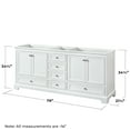 thumbnail image 3 of Wyndham Collection WCS202080DWBCXSXXMXX Deborah 79" Double Free Standing Wood Vanity, 3 of 7