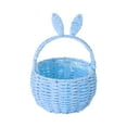 thumbnail image 1 of BotaniNest Easter With Handle Easter Rabbit Vine Weaving Picnic With Rabbit Ears Wicker Easter Egg Candy Suitable For Egg Party Easter, 1 of 4