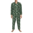 thumbnail image 3 of Sikiie Colorful Mallard Duck Mens Pajama Set, Soft Warm Long Sleeve Sleepwear, Cozy Button-Down Pjs for Men-X-Large, 3 of 7