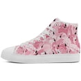 thumbnail image 3 of Aidianart Flamingo High Top Canvas Sneakers Womens High Top Shoes Size 5, 3 of 5