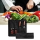 thumbnail image 3 of Bolsa de rollo portátil, bolsa de almacenamiento de cocina reutilizable de gran capacidad, resistente al agua, 5 bolsillos, bolsa duradera, 3 of 9