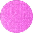 thumbnail image 1 of Ahgly Company Indoor Round Oriental Pink Traditional Area Rugs, 4' Round, 1 of 4