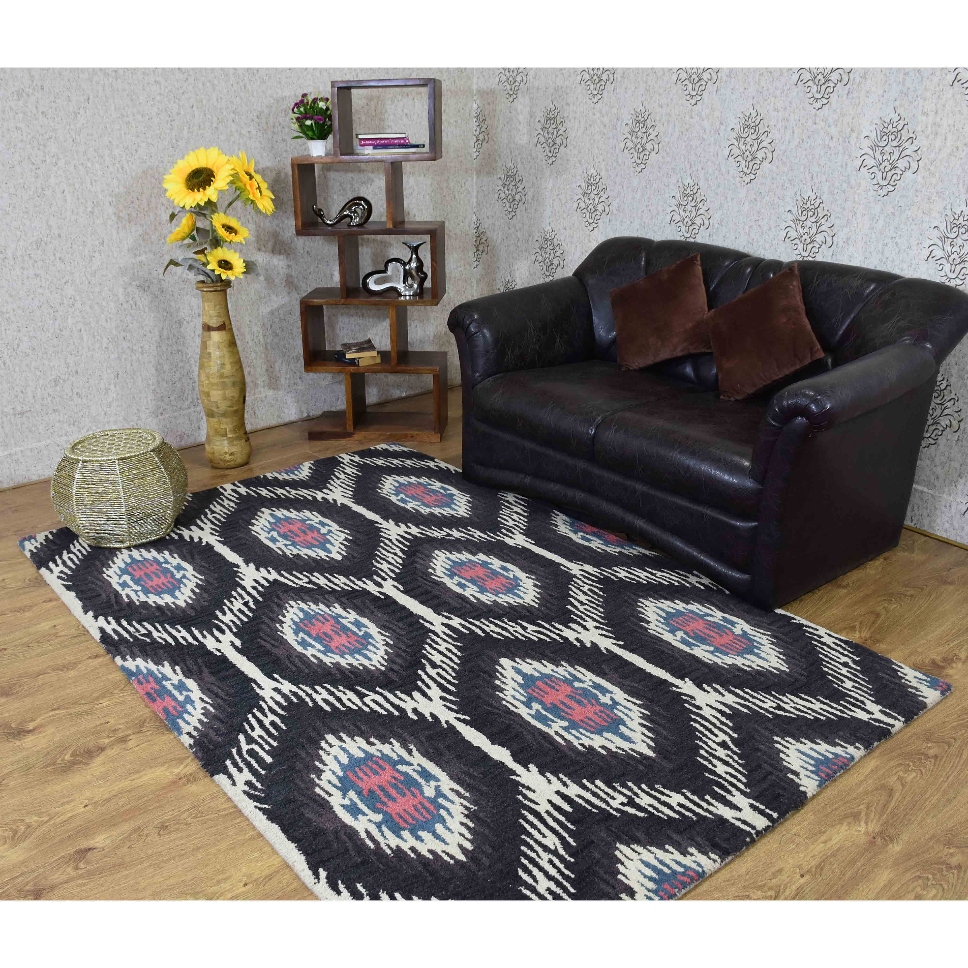 Oregon Collection Rug 6' x 9' Gray LowPile Rug Perfect For