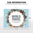 thumbnail image 2 of Fotbe World Travel Alfombrilla de Secado para Cocina con Estampado, 18x24 Pulgadas, 2 of 7
