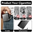 thumbnail image 4 of Stylish Vintage Metal Ladies and Men's Cigarette Case,Holds 20pcs 120's Capri Cigarettes (Black), 4 of 6