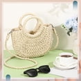 thumbnail image 3 of Bolso de paja Frienda Summer Beach hecho a mano para mujer, 3 of 7