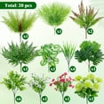 thumbnail image 2 of HKKDKTA 20 Pcs Artificial Plants Outdoor,Fake Boxwood Plants UV Resistant Faux Shrubs Plastic Plant for Outdoor Patio Garden Front Porch Yard Decor., 2 of 7