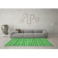 thumbnail image 3 of Ahgly Company Indoor Square Oriental Emerald Green Modern Area Rugs, 7' Square, 3 of 4