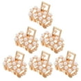 thumbnail image 4 of MasteelfCA 6pcs Hair Claw Clips for Non Hair Claw Clips Clamps Rhinestones Pearl Hair Claw Clips Tiny Hair Clips Jaw Clip Barrettes French Hair Jaw Clamps for, 4 of 9