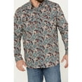 thumbnail image 3 of Moonshine Spirit Men's Gypsy Club Paisley Print Long Sleeve Western Snap Shirt - MSSU23W17-NVY, 3 of 4