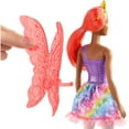 thumbnail image 5 of Barbie Dreamtopia Fairy Doll with Pink Hair, Removable Wings & Tiara Accessory, 5 of 6