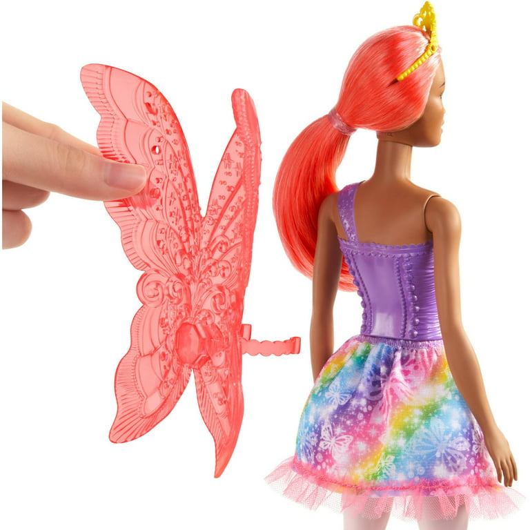 Dreamtopia Fairy with Pink Hair, Removable Wings & Tiara Accessory -