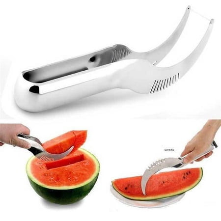 Tagco USA TI-WCAS Watermelon Slicer & Server, Silver